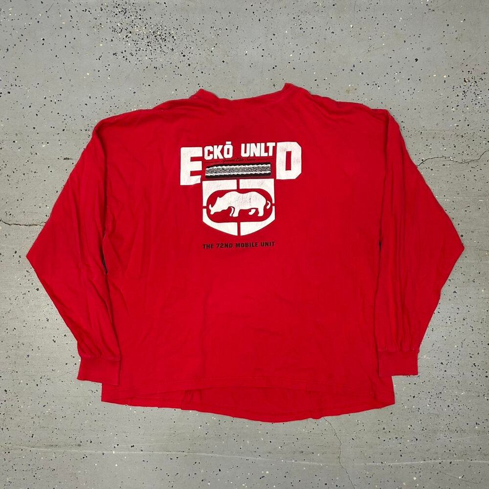 Y2K Ecko Unltd. long sleeve red shirt